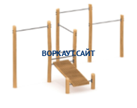 Спортивный комплекс воркаут ЭКО 2740х6100х3530