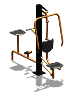 Уличный тренажер "Жим от груди Вело" УТ321 в Чите