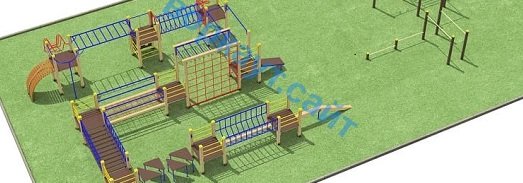 Проект спортплощадки с полосой препятствий в Чите