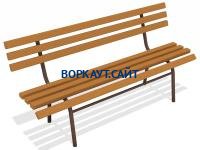 Лавочка со спинкой МАФ 1604 в Чите