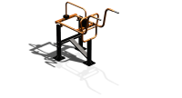 Силовой уличный тренажер  "Приседания"  УТ404 в Чите