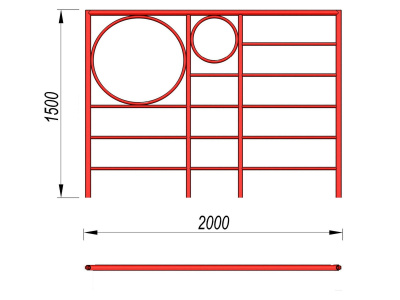 Шведская стенка с кольцами МАФ 3502 в Чите