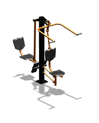 Уличный тренажер "Верхняя тяга Жим ногами" УТ322 в Чите