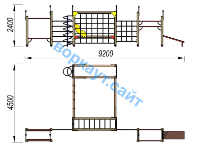 Детский спортивный комплекс ДСК 3102 в Чите