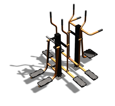 Уличный тренажер "Шпагат Маятник Лыжник двойной" УТ335 в Чите