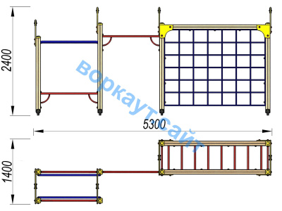Детский спортивный комплекс Атлет ДСК 3106 в Чите