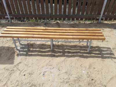 Двухметровая лавочка без спинки 2 м МАФ 1602 в Чите