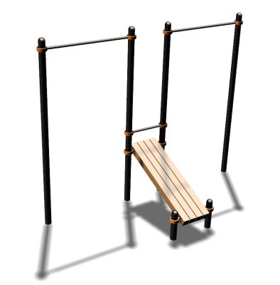 Воркаут турники со скамьей для пресса ВС-27 в Чите