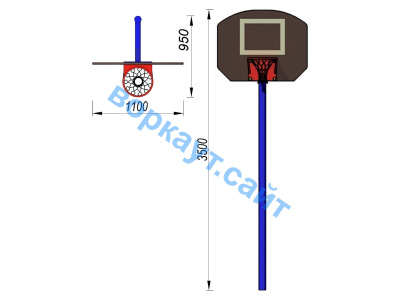 Баскетбольный щит СИО 3510 в Чите