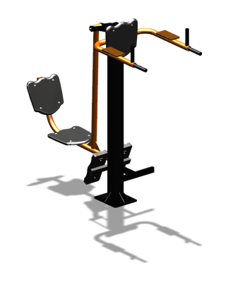 Уличный тренажер "Жим ногами Брусья Пресс" УТ329 в Чите