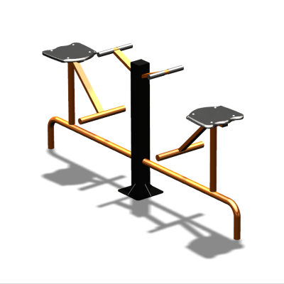 Уличный тренажер  "Твистер сидя двойной"   УТ216 в Чите