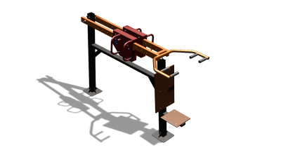 Силовой уличный тренажер  "Жим сидя"  УТ412 в Чите