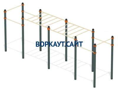 Воркаут рукоход с турниками ВС-23 в Чите