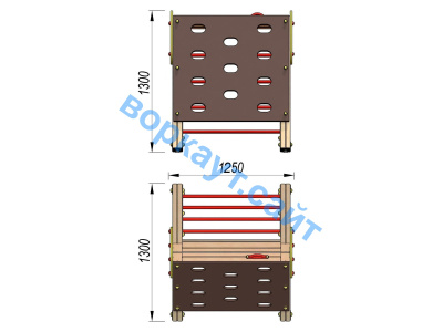 Детский спортивный комплекс ДСК 3202 в Чите