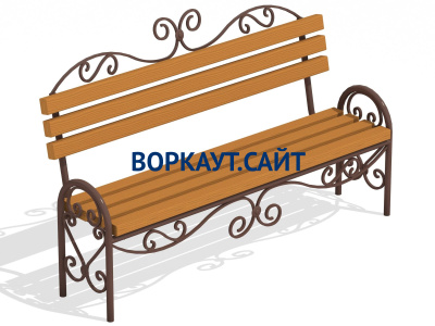 Лавочка кованная МАФ 1606 в Чите