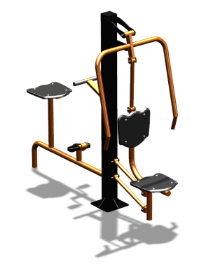 Уличный тренажер "Жим от груди Вело" УТ321 в Чите