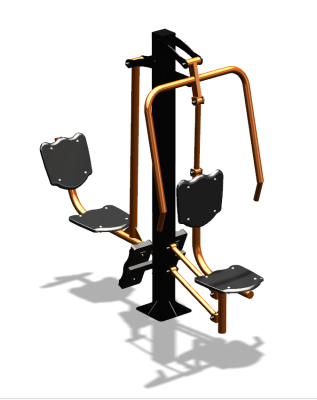 Уличный тренажер "Жим от груди Жим ногами" УТ304 в Чите