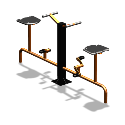 Уличный тренажер  "Вело двойной"   УТ211 в Чите