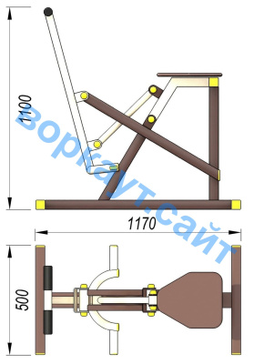 Уличный тренажер "Наездник " УТ 006 в Чите Уличный тренажер "Наездник " УТ 006 в Чите