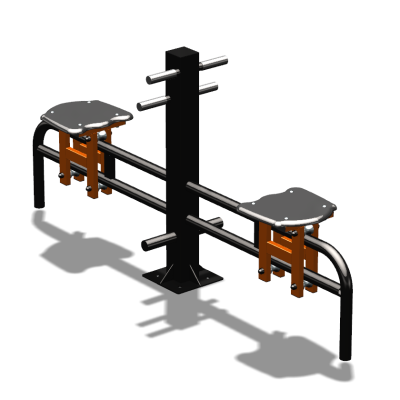 Уличный тренажер  "Каталка двойная"   УТ215 в Чите