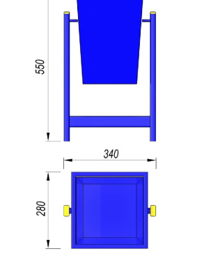 Урна МАФ 1630 в Чите