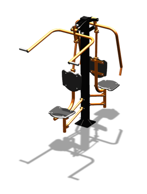 Уличный тренажер "Жим от груди Верхняя тяга" УТ314 в Чите