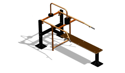 Силовой уличный тренажер  "Горизонтальный жим"  УТ402 в Чите