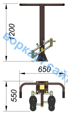 Уличный тренажер "Балансир" УТ 007 в Чите