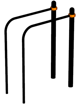 Воркаут брусья приставные ВС-39 в Чите