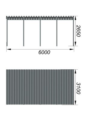 Теневой навес трибун МАФ 4130 в Чите