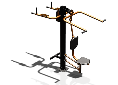 Уличный тренажер "Верхняя тяга Брусья Пресс" УТ339 в Чите