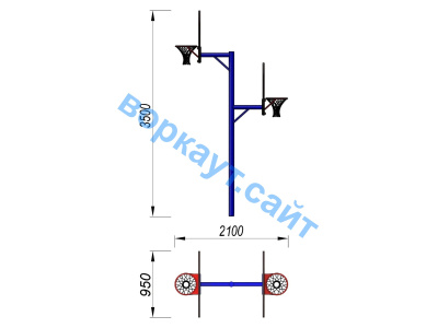 Баскетбольный щит двойной СИО 3511 в Чите