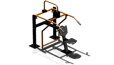 Силовой уличный тренажер  "Жим вверх сидя"  УТ403 в Чите