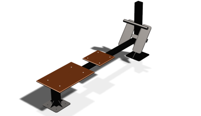 Силовой уличный тренажер  "Скамья для пресса"  УТ415 в Чите